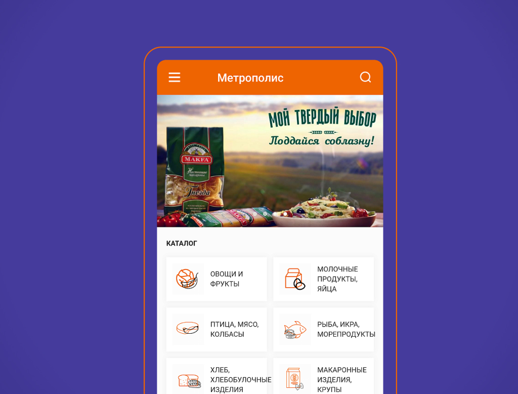 Мобильное приложение «Метрополис»
